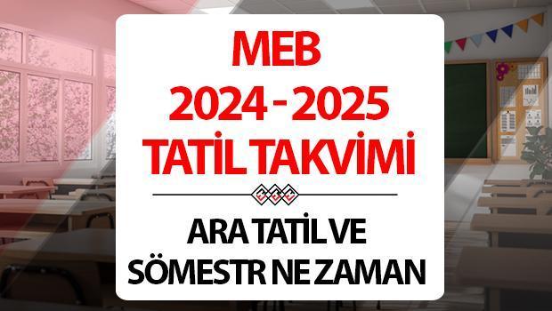 Sömestr (yarıyıl) tatili ne zaman? 2024 2025 yarıyıl tatili, ikinci ara tatil ve yaz tatili tarihi